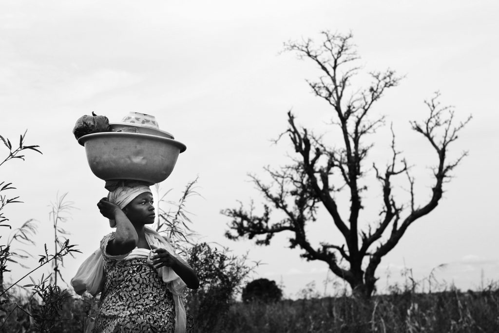 Woman and Tree - Ghana